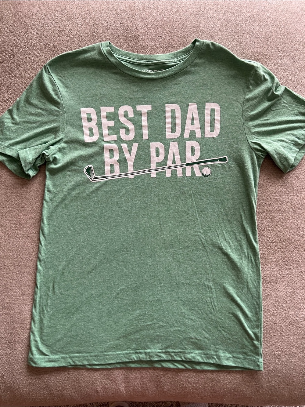 Hybrid Apparel "Best Dad By Par" Short-Sleeve Golf Graphic Tee - Green